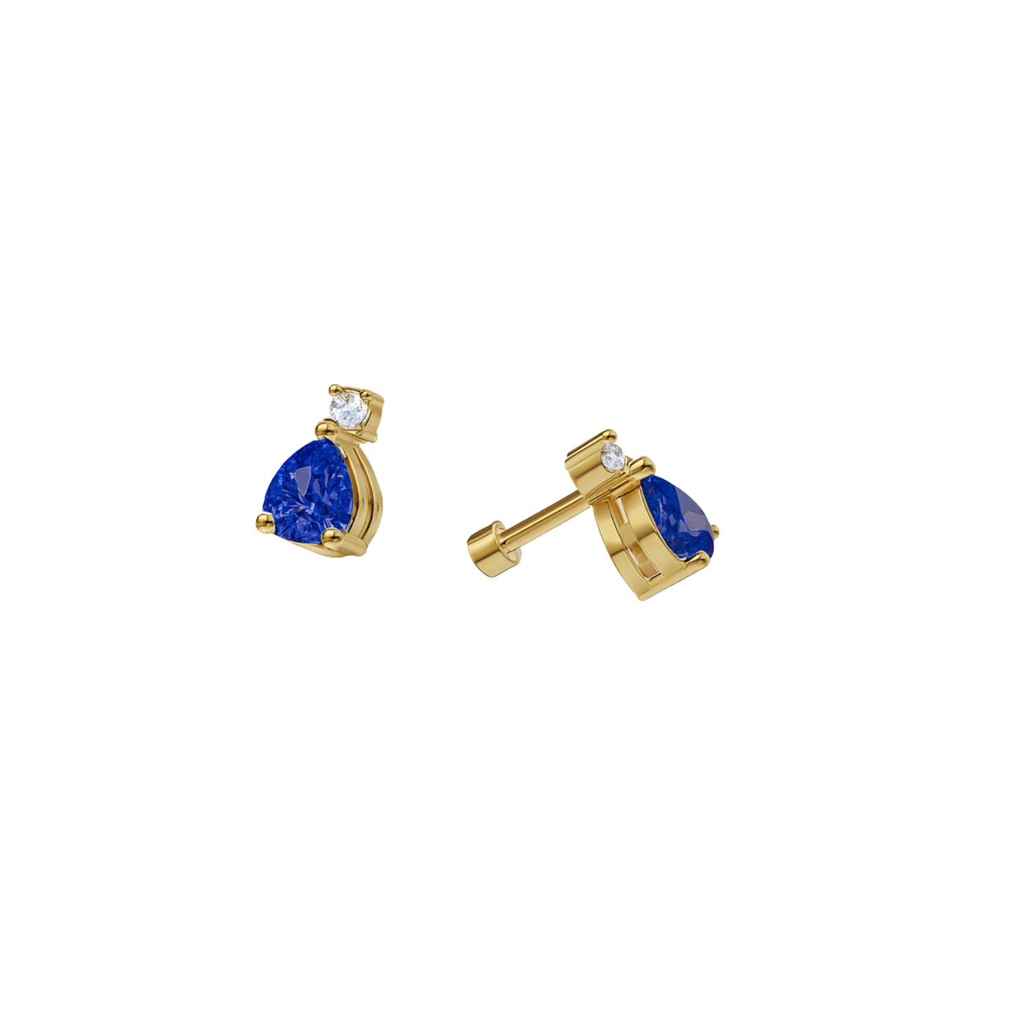 Sapphire Drop Studs
