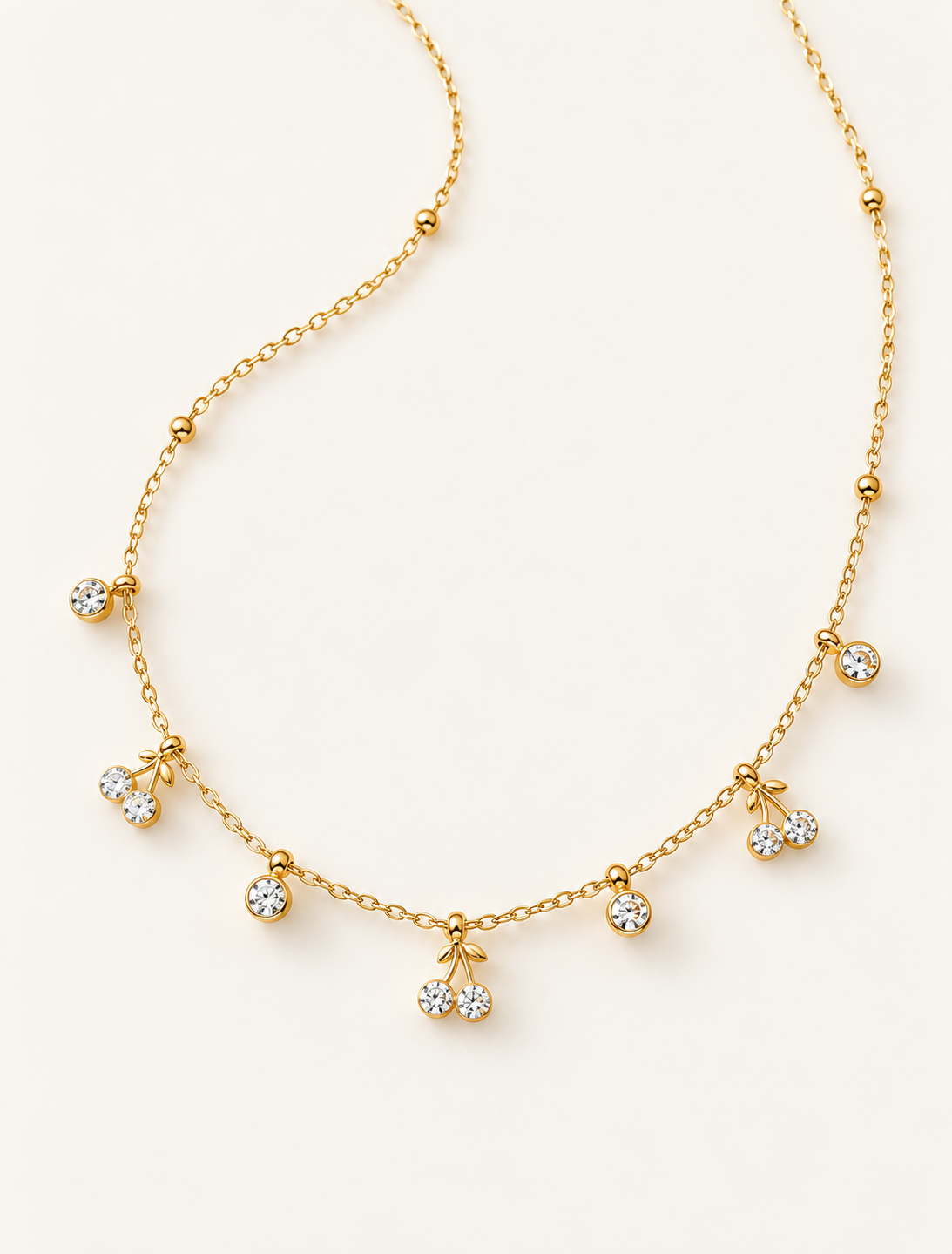 Scattered Solitaire Necklace