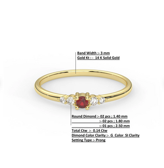 14k Ruby and Diamond Cluster Ring