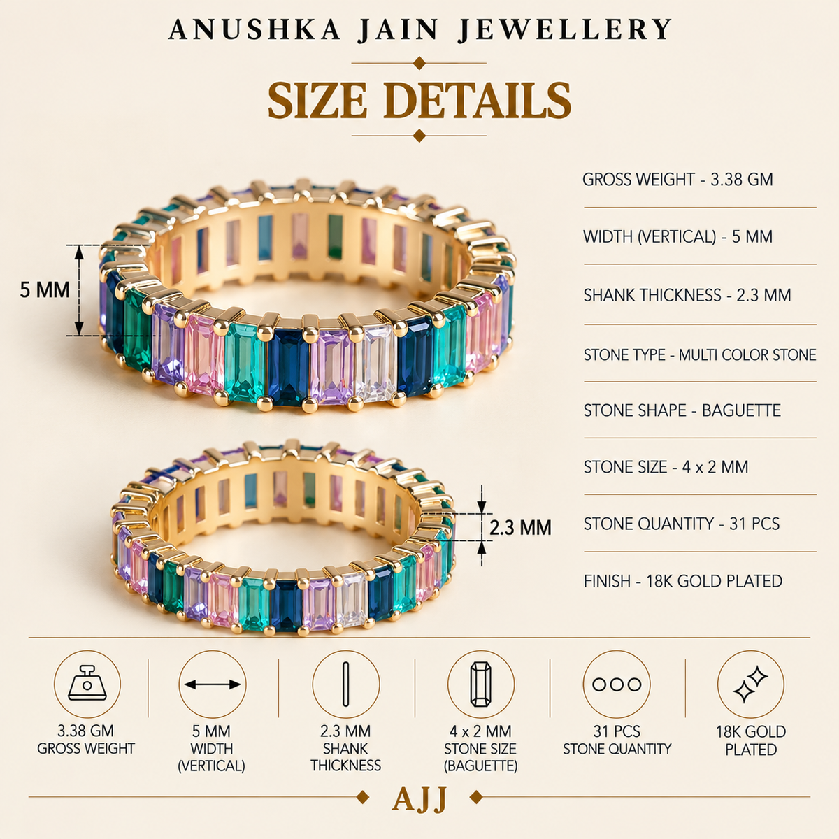 Spectrum Eternity Ring