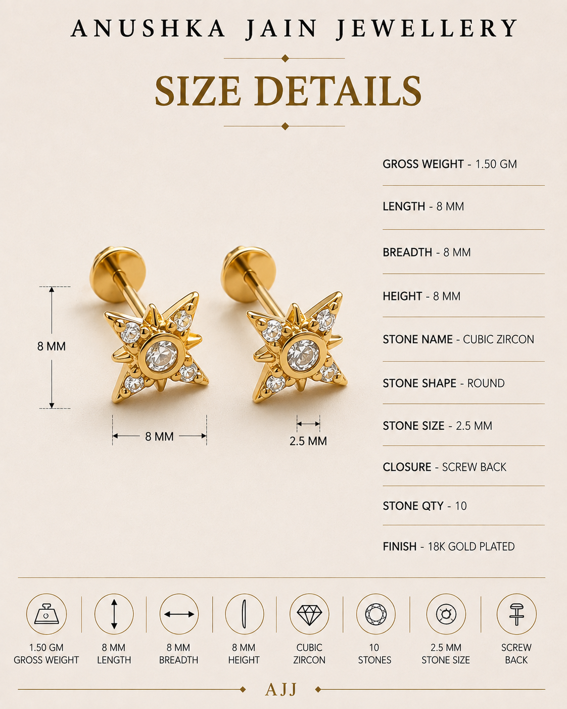 Starburst Studs