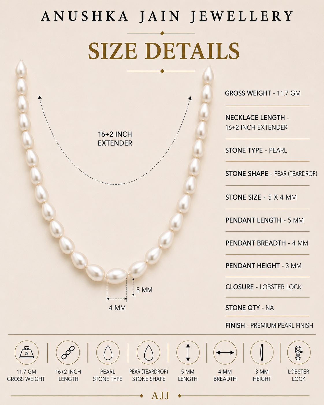 String of Pearl's necklace