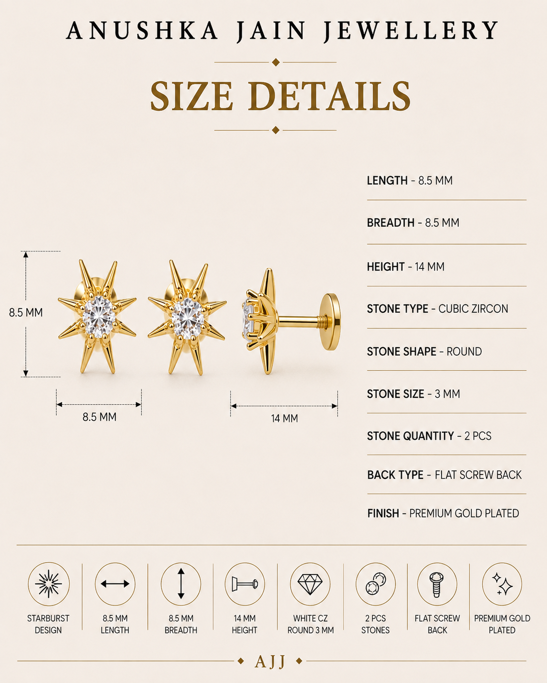 Sun Spike Studs