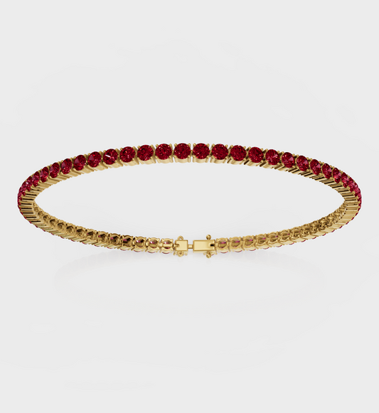 Ruby Tennis Bracelet