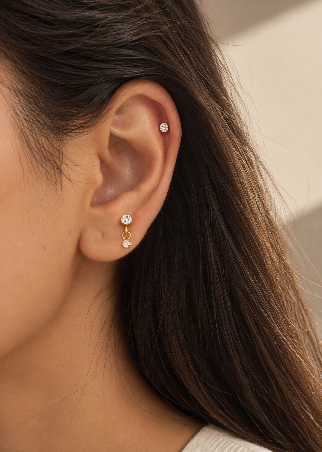 Teardrop Dangle Stud