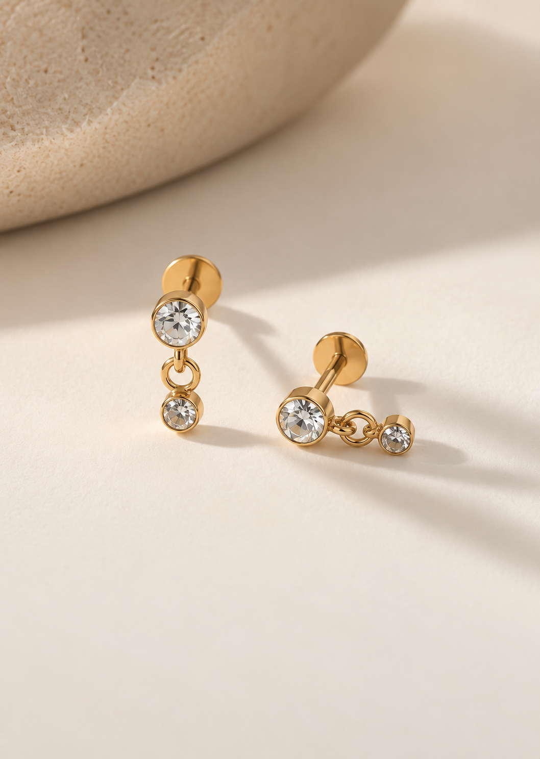 Teardrop Dangle Stud