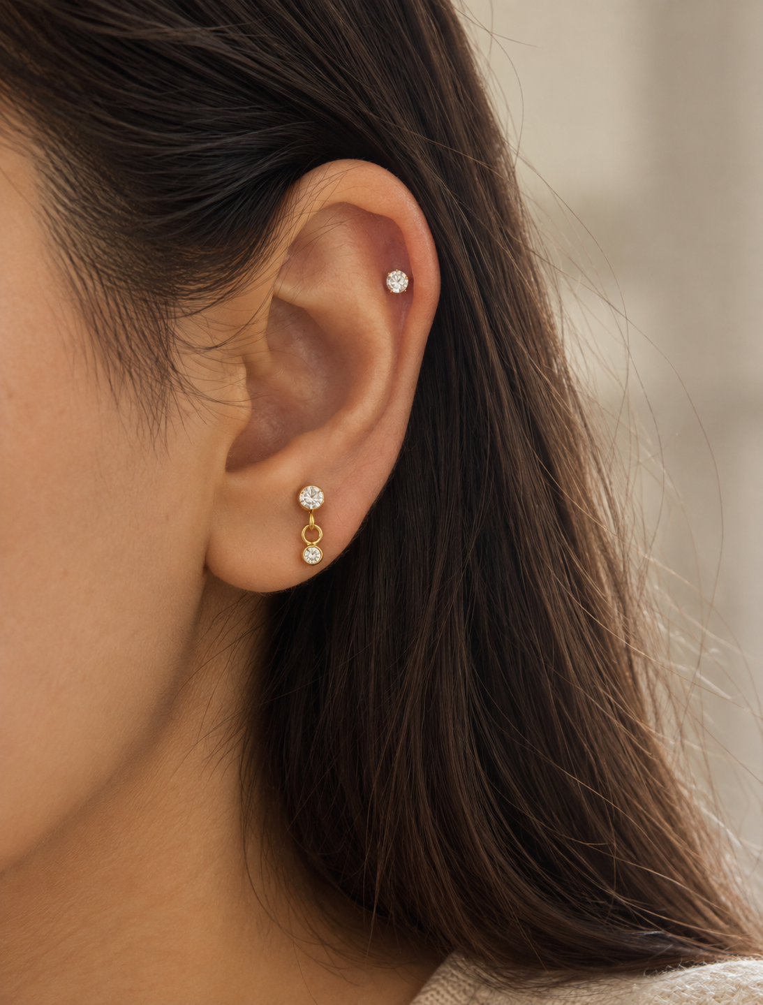 Teardrop Dangle Stud
