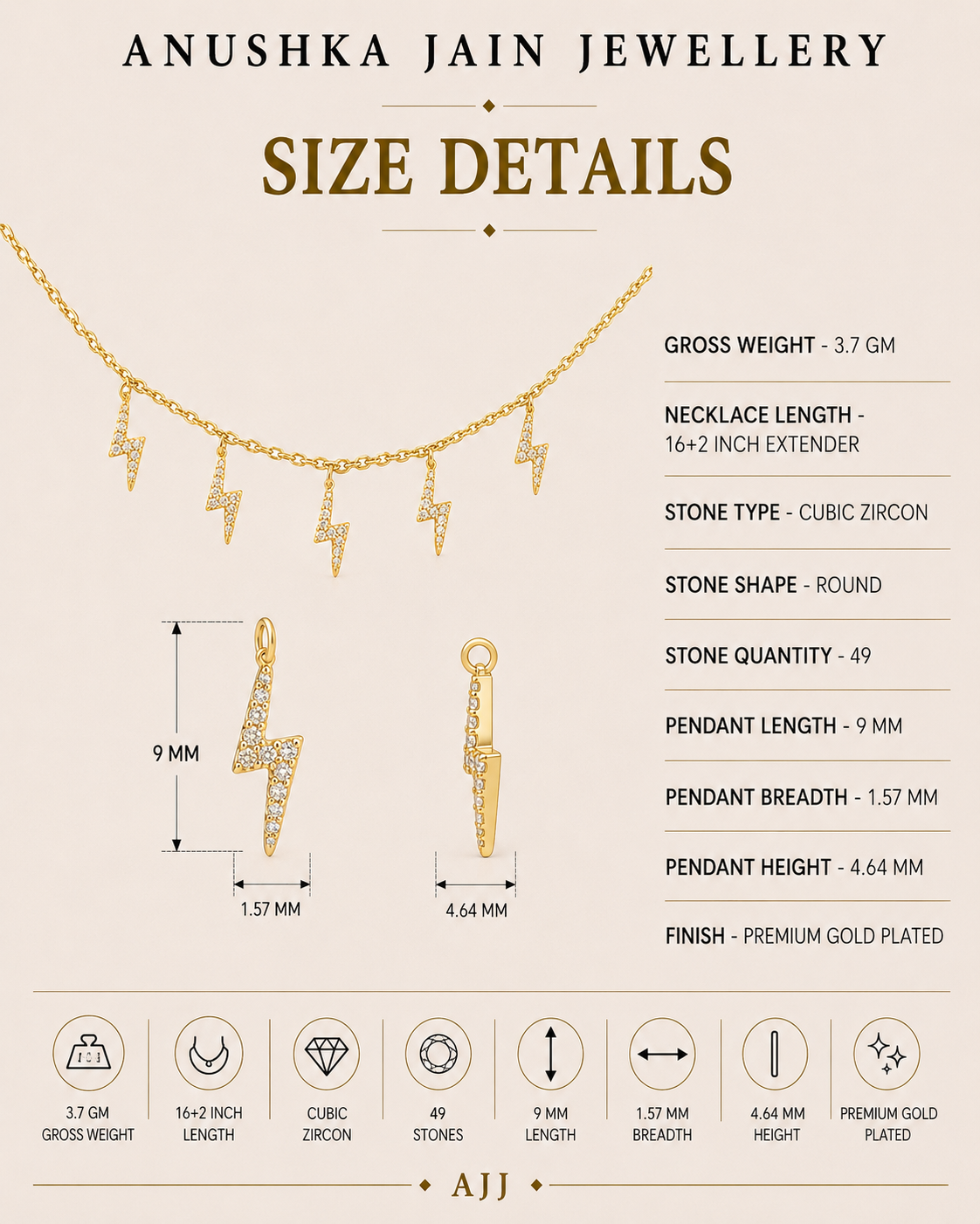 Thunder Stroke Necklace