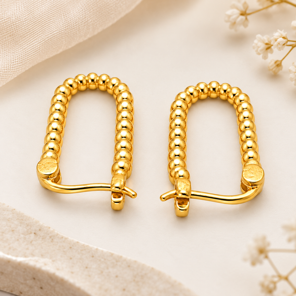 Twisted Bar Hoops