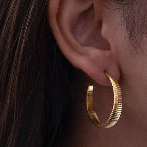 Big Lined Hoops