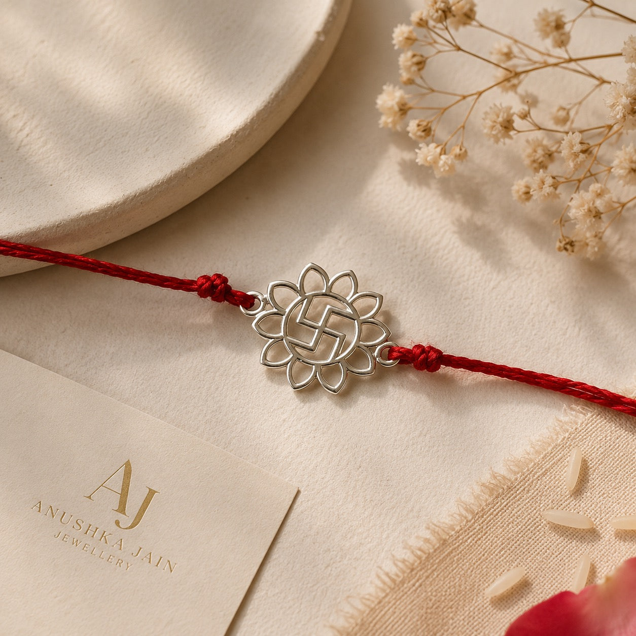 Swastik Flower Rakhi