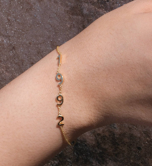 14K Year Bracelet 14K Yellow Gold / 7