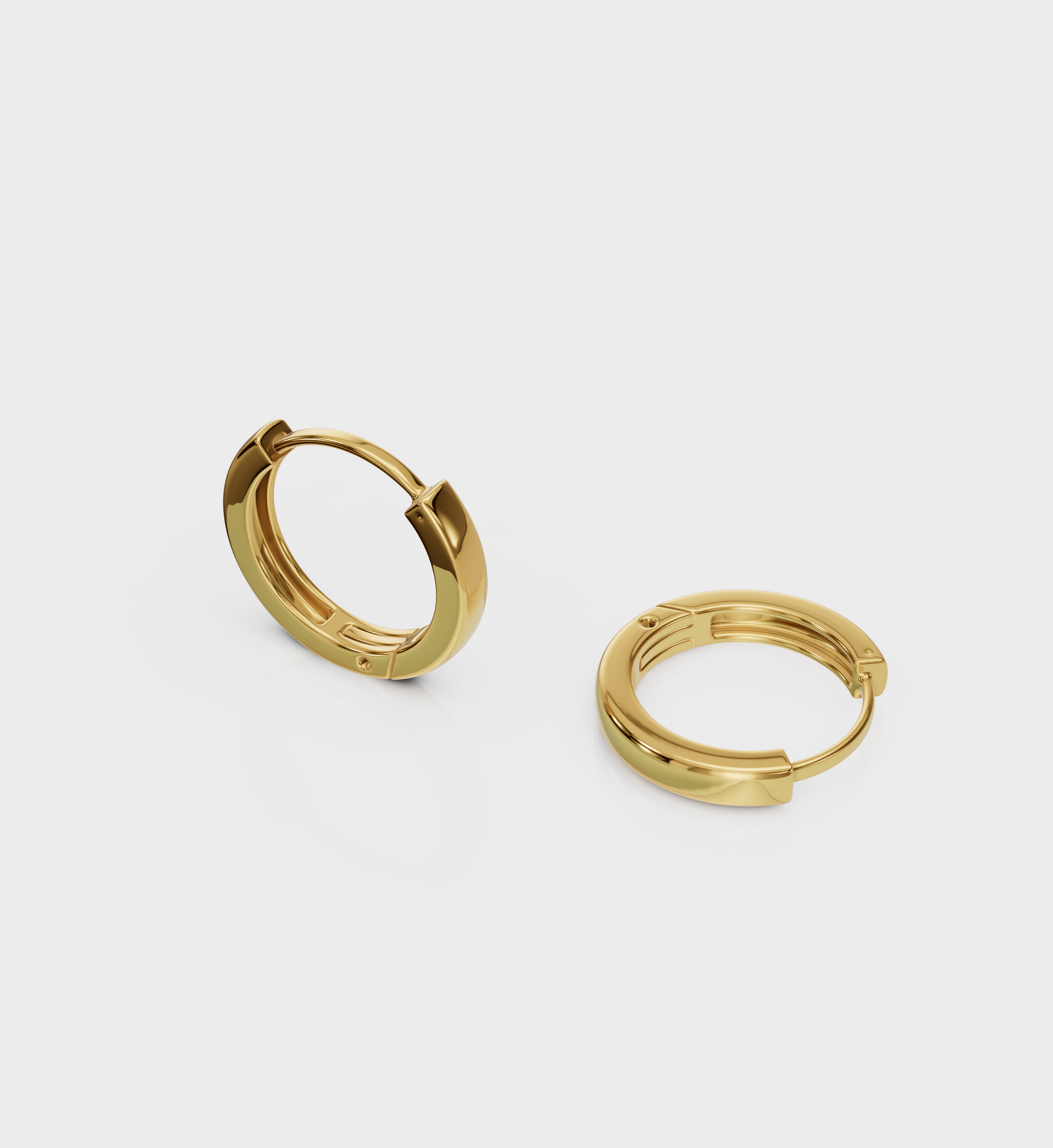 Small Hoops Yellow Gold