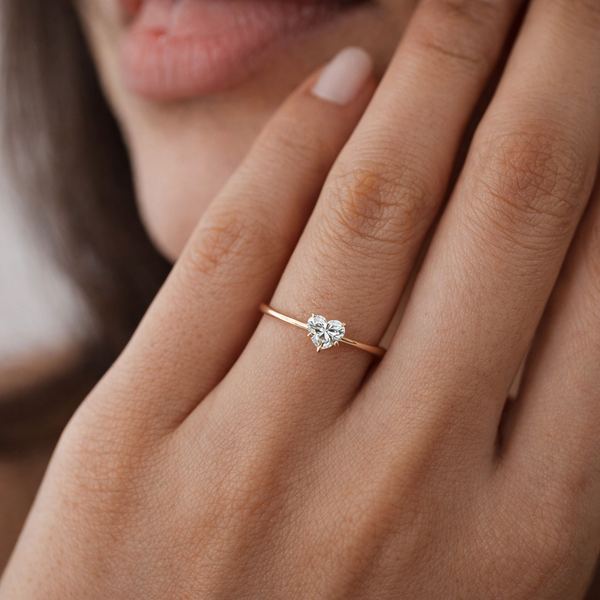 Admire ring in 925 sterling silver, minimal elegant jewellery by Anushka Jain Jewellery