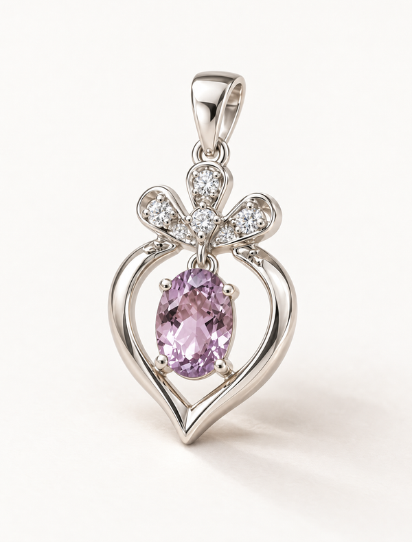Amethyst Drop Charm