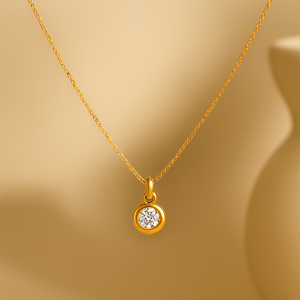 April Birthstone Necklace-Necklaces-Anushka Jain Jewellery