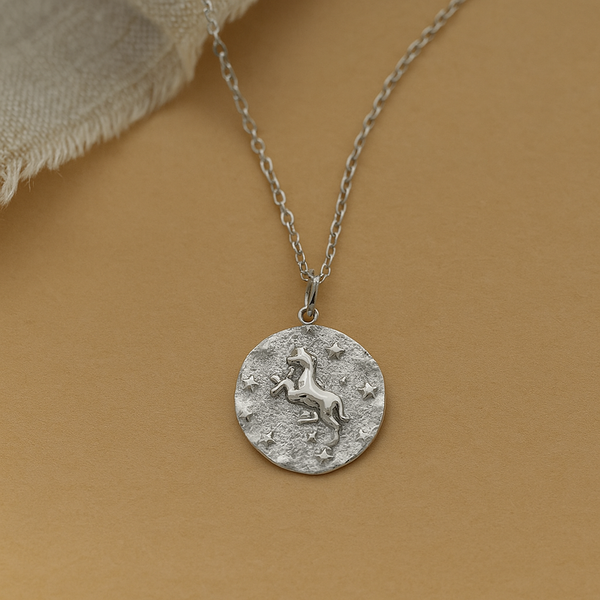 Aries Zodiac Necklace-Necklaces-Silver-Anushka Jain Jewellery