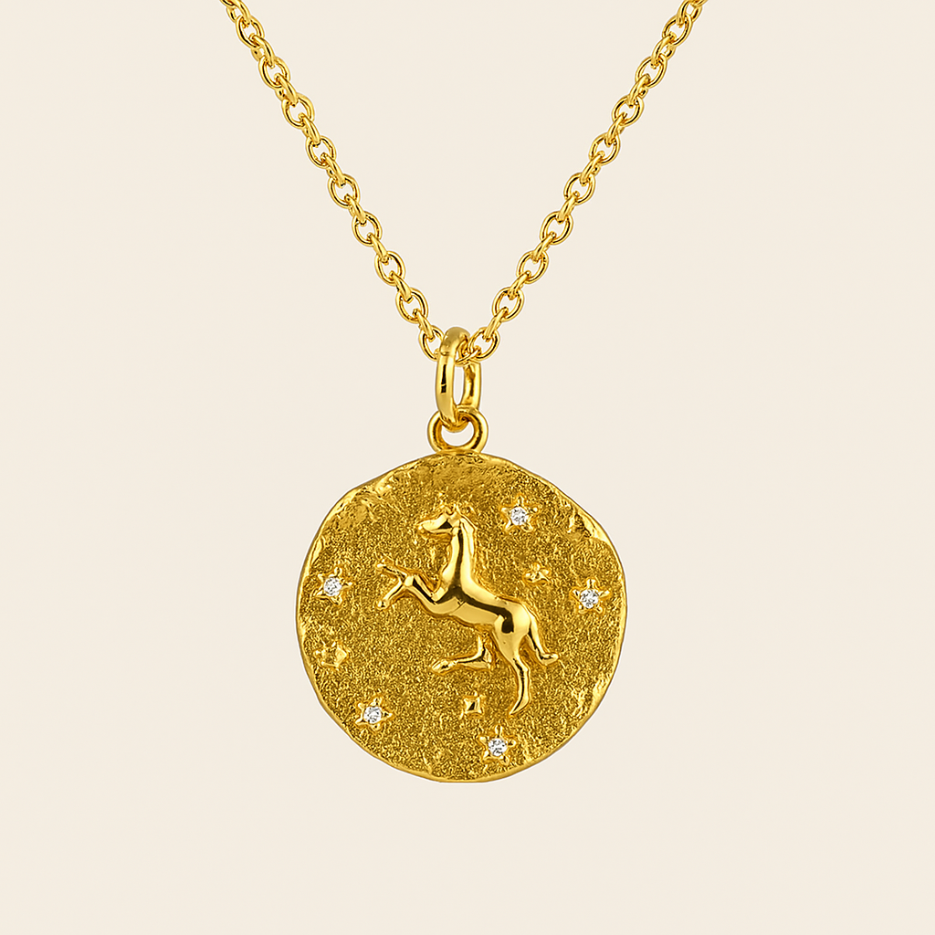 Aries Zodiac Necklace-Necklaces-Anushka Jain Jewellery