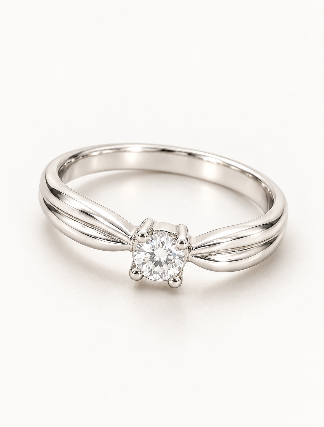 Astra Bloom Solitaire Ring