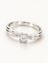 Astra Bloom Solitaire Ring