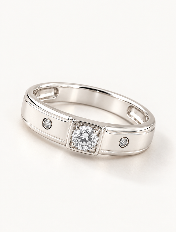 Astra Solitaire Band Ring