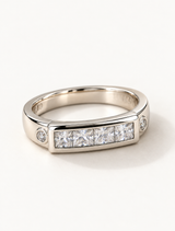 Auric Princess CZ Band Ring