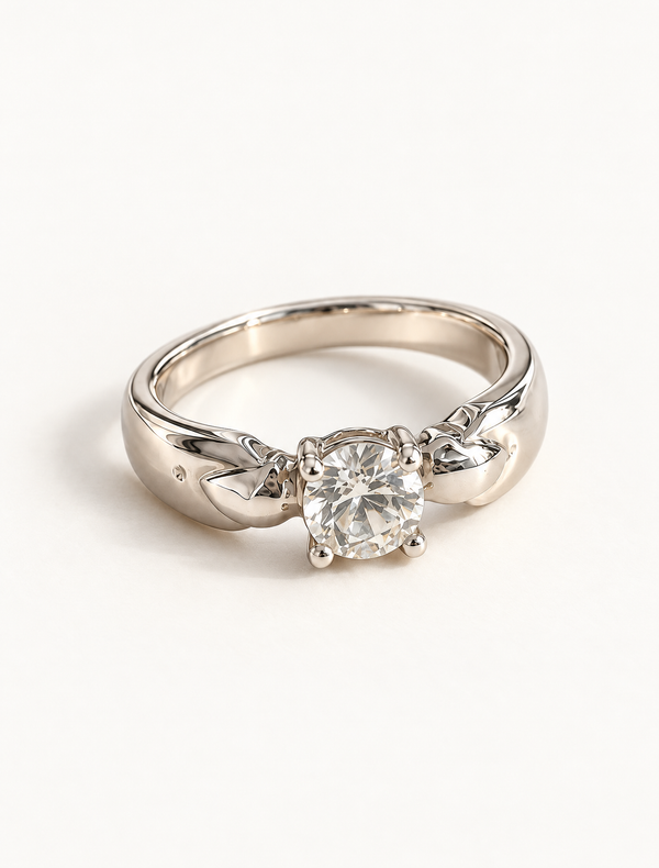 Aurielle Knot Solitaire Ring