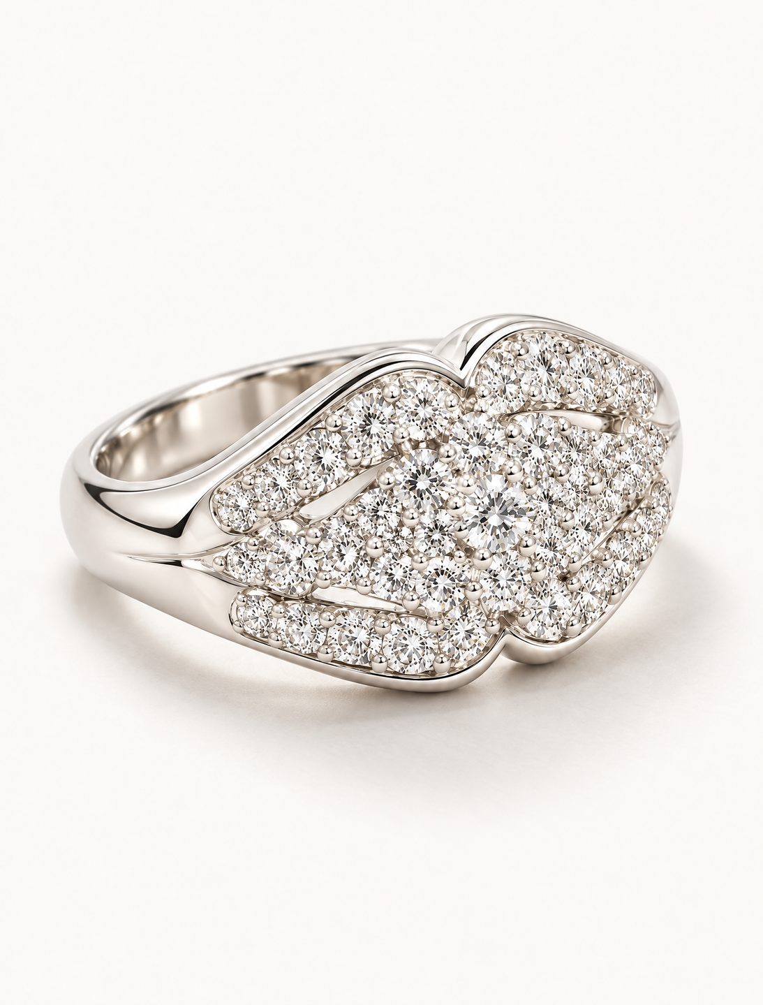Aurielle Pave Cluster Ring