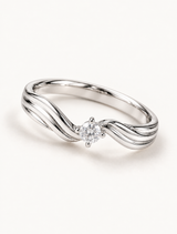 Aurielle Wave Solitaire Ring