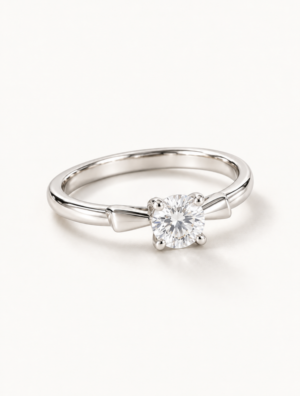 Aurora CZ Solitaire Ring