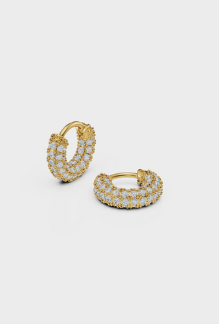 Pave Mini Hoops