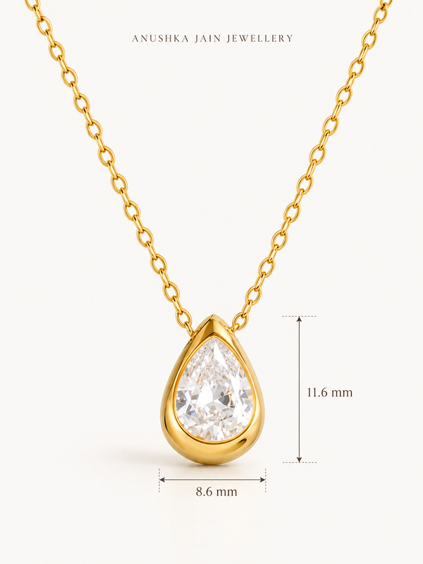 Teardrop Solitaire Pendant