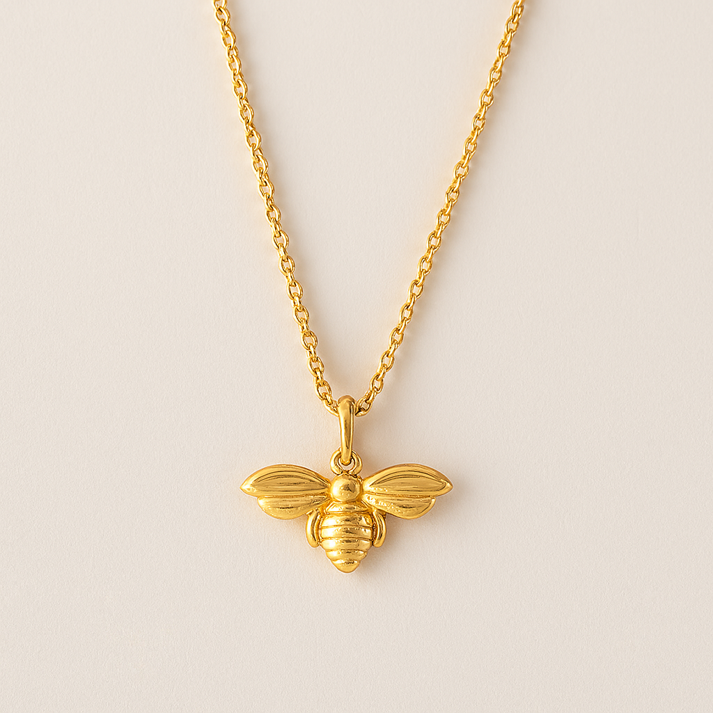 Bee Necklace-Pendants-Anushka Jain Jewellery