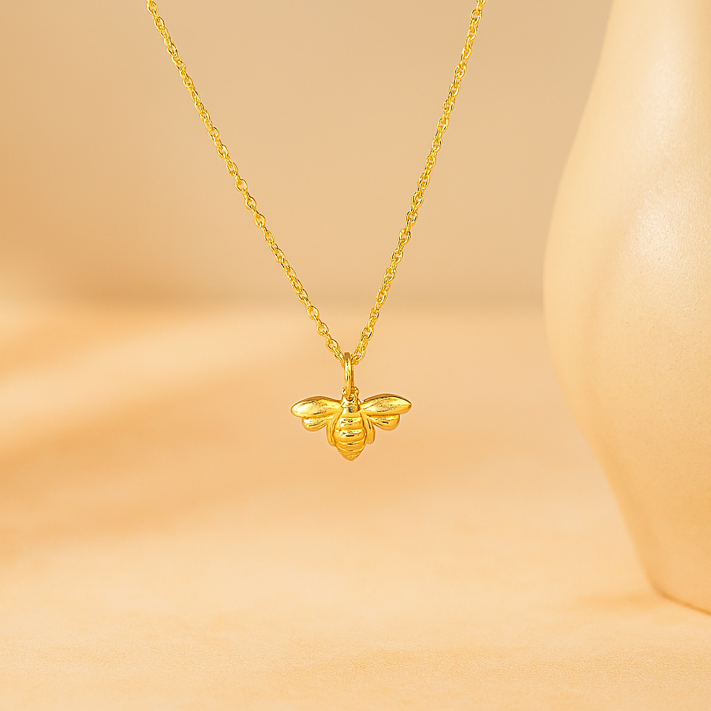 Bee Necklace-Pendants-Anushka Jain Jewellery