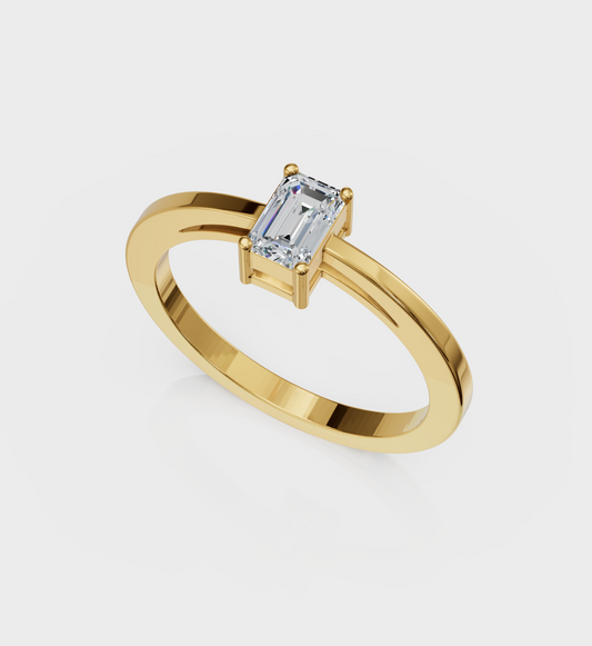 Emerald Cut Diamond Ring