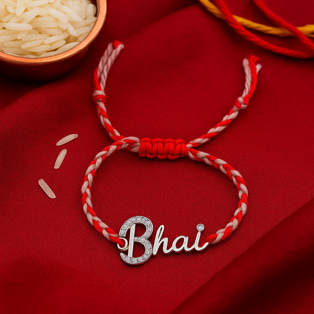 Bhai Diamond Rakhi-Anushka Jain Jewellery