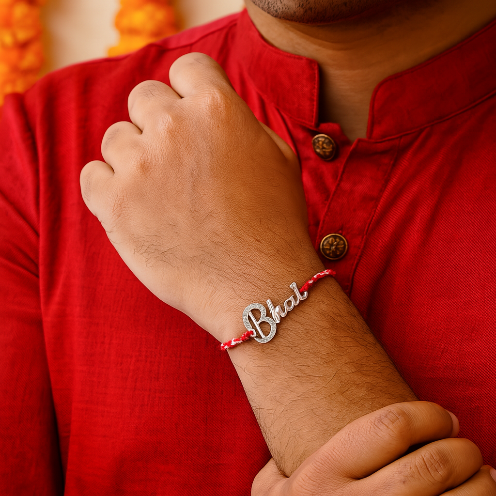 Bhai Diamond Rakhi-Anushka Jain Jewellery