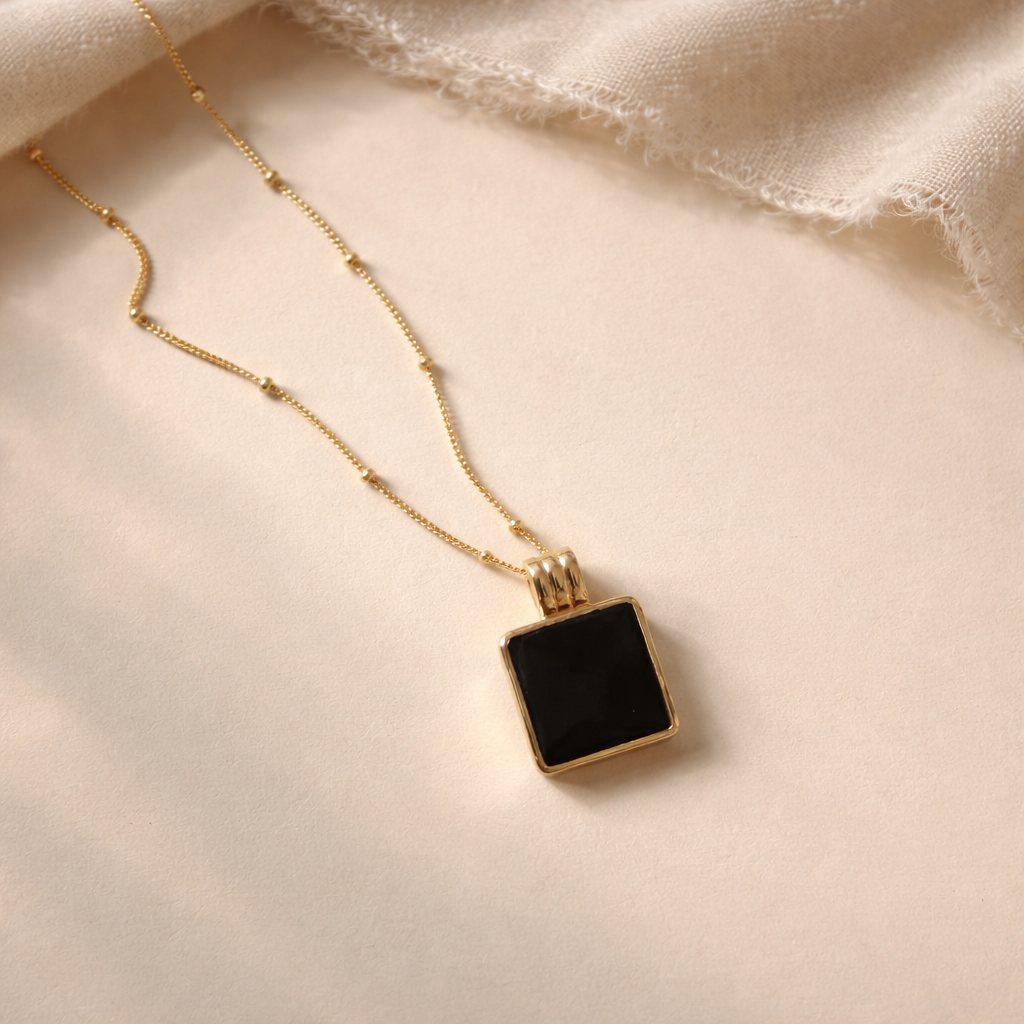 Black Bar Necklace-Anushka Jain Jewellery