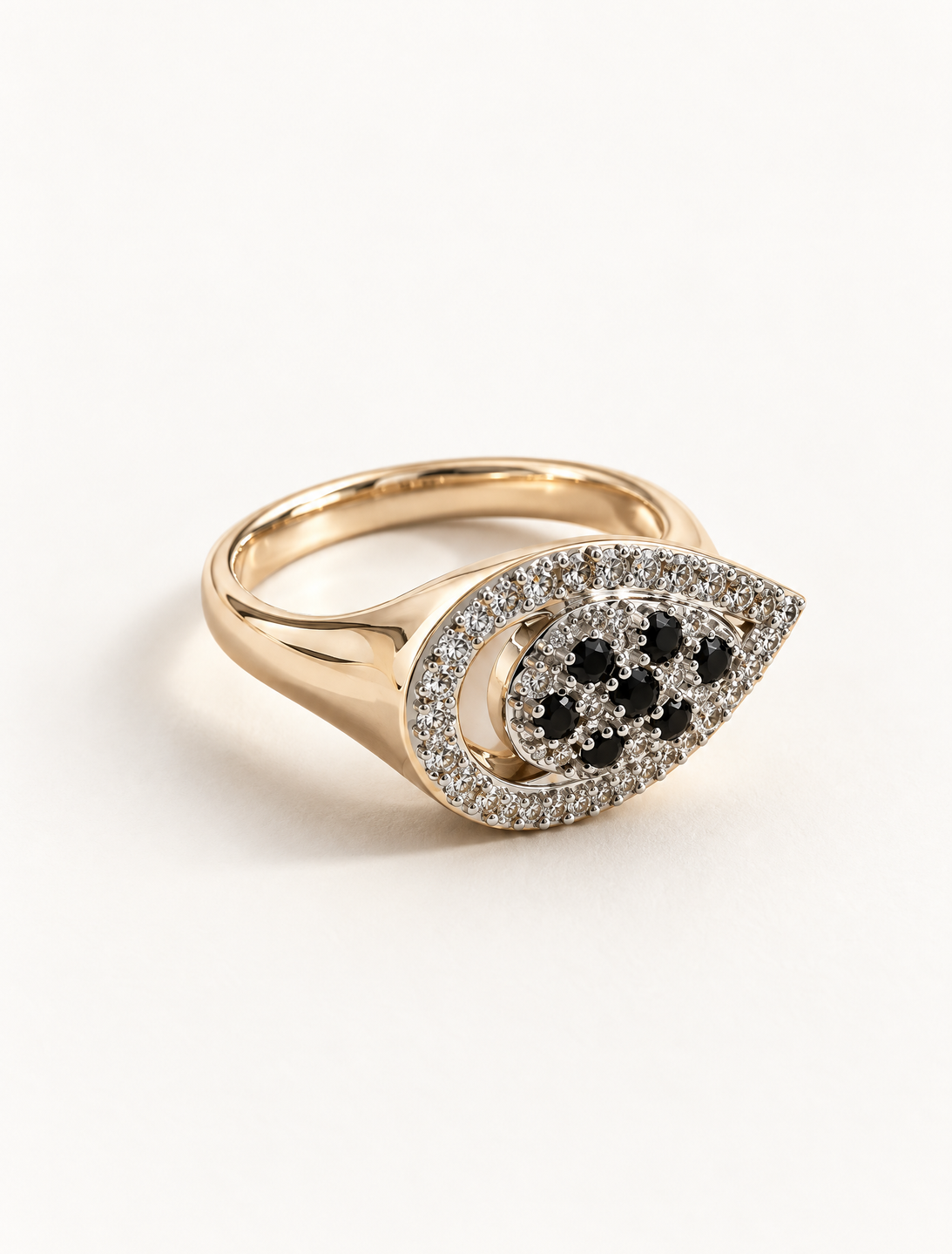 Black Onyx Evil Eye Ring