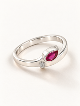 Blush Dewdrop Ring
