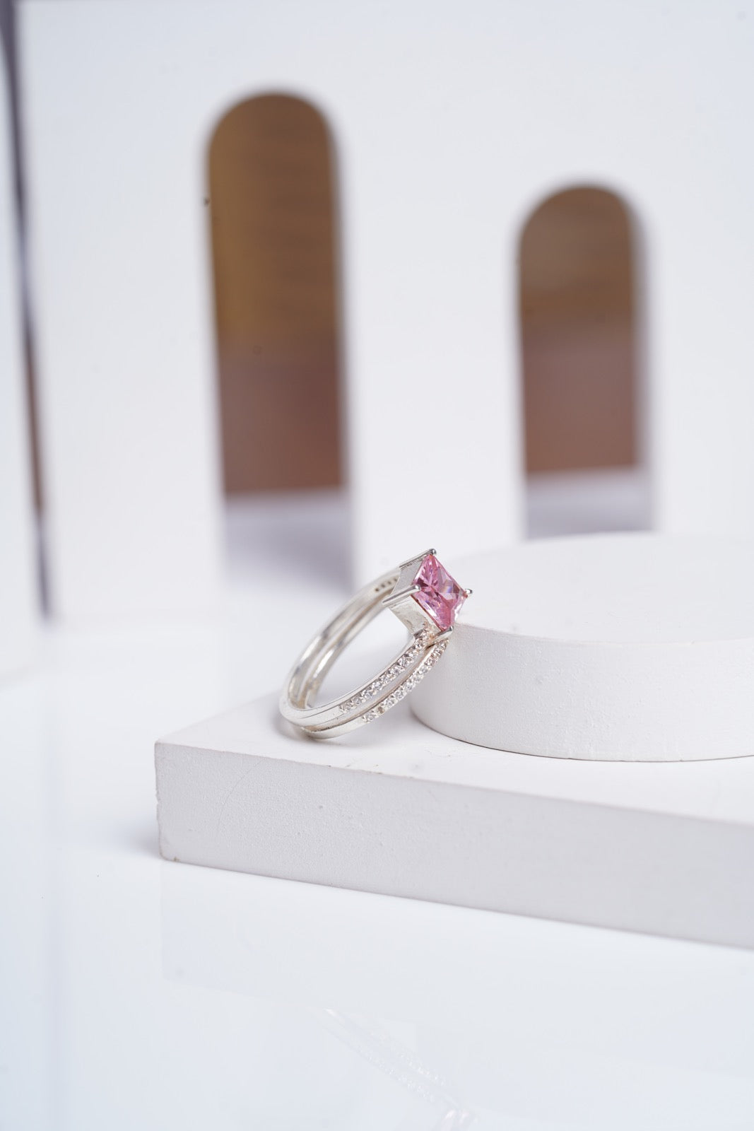 Blush Spiral Ring-Rings-Anushka Jain Jewellery