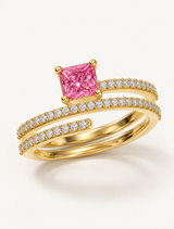 Blush Spiral Ring