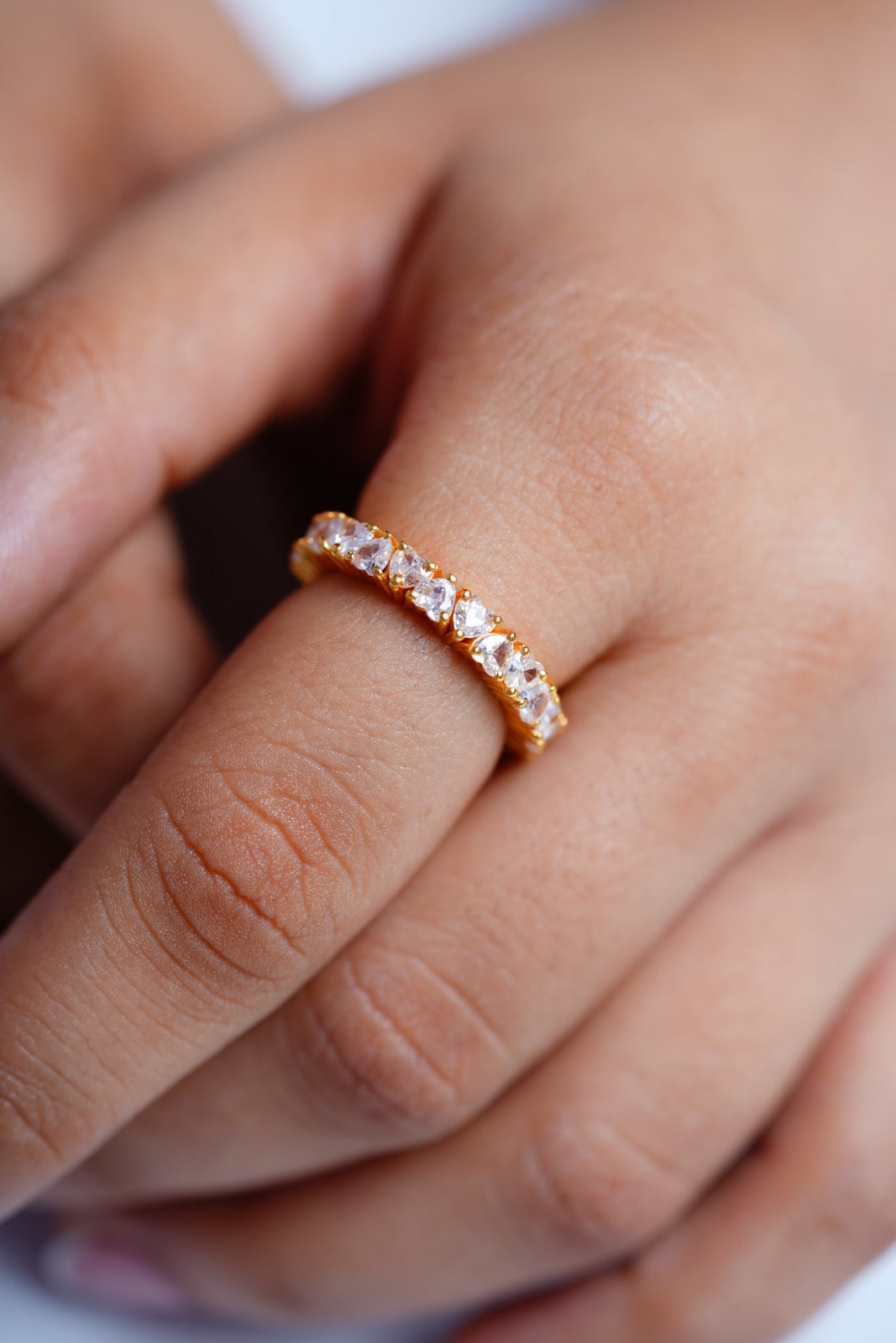 Blushing Heart Eternity Ring-Rings-Anushka Jain Jewellery