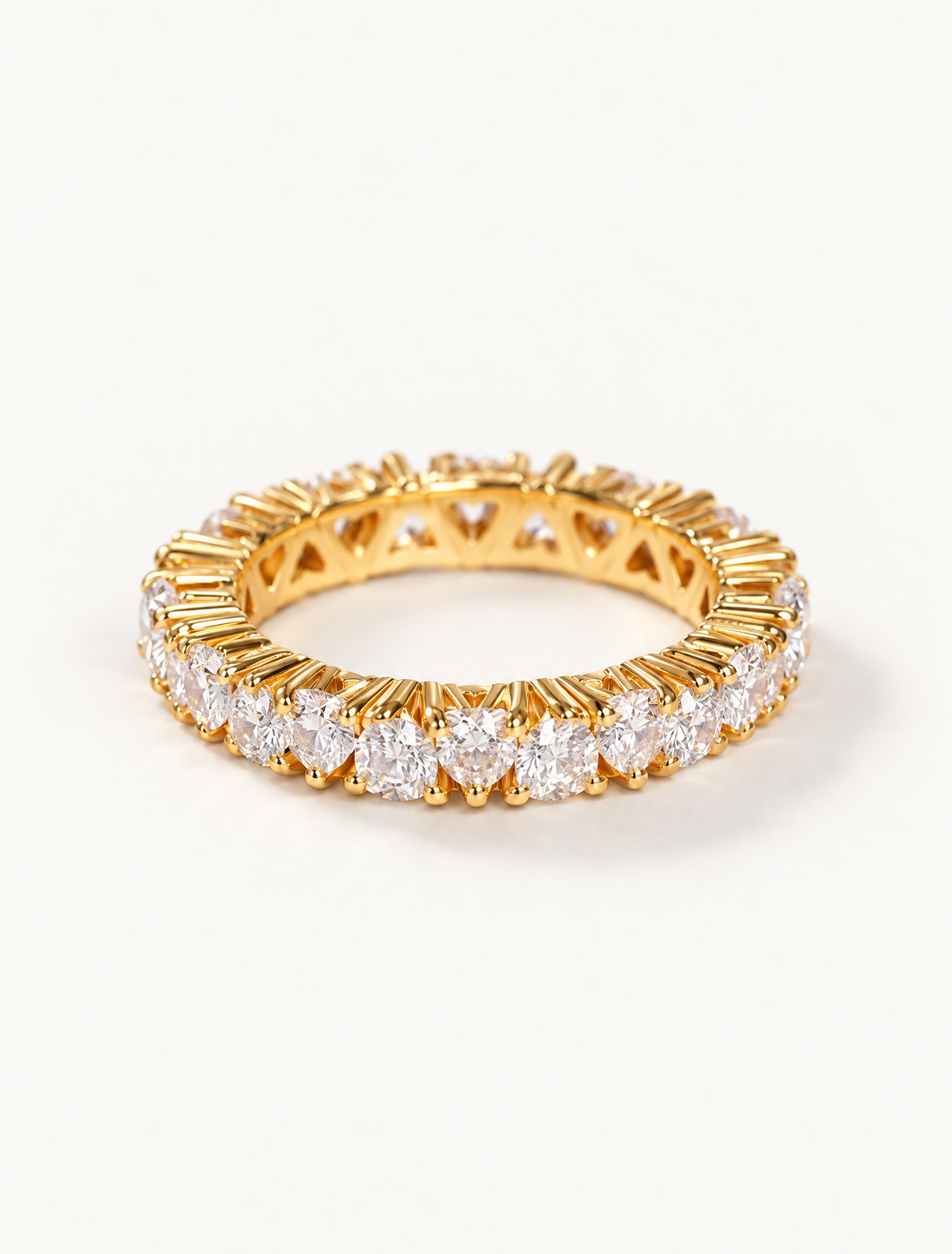 Blushing Heart Eternity Ring