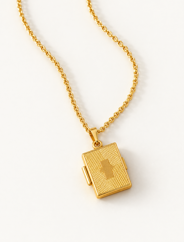 Book Picture Locket Charm