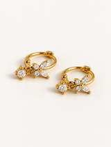 Butterfly Diamond Drop Huggie