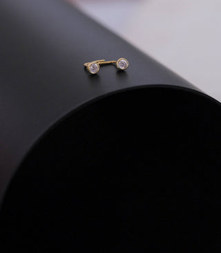 Round Diamond Nose Pin