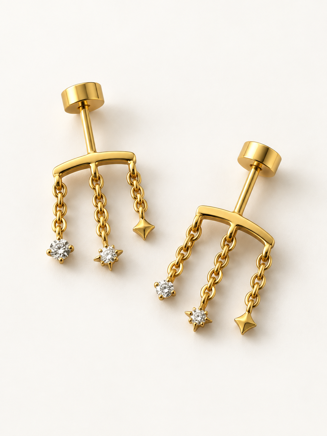 Celestial Hanging Studs