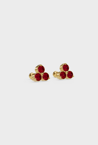 Ruby Trio Studs