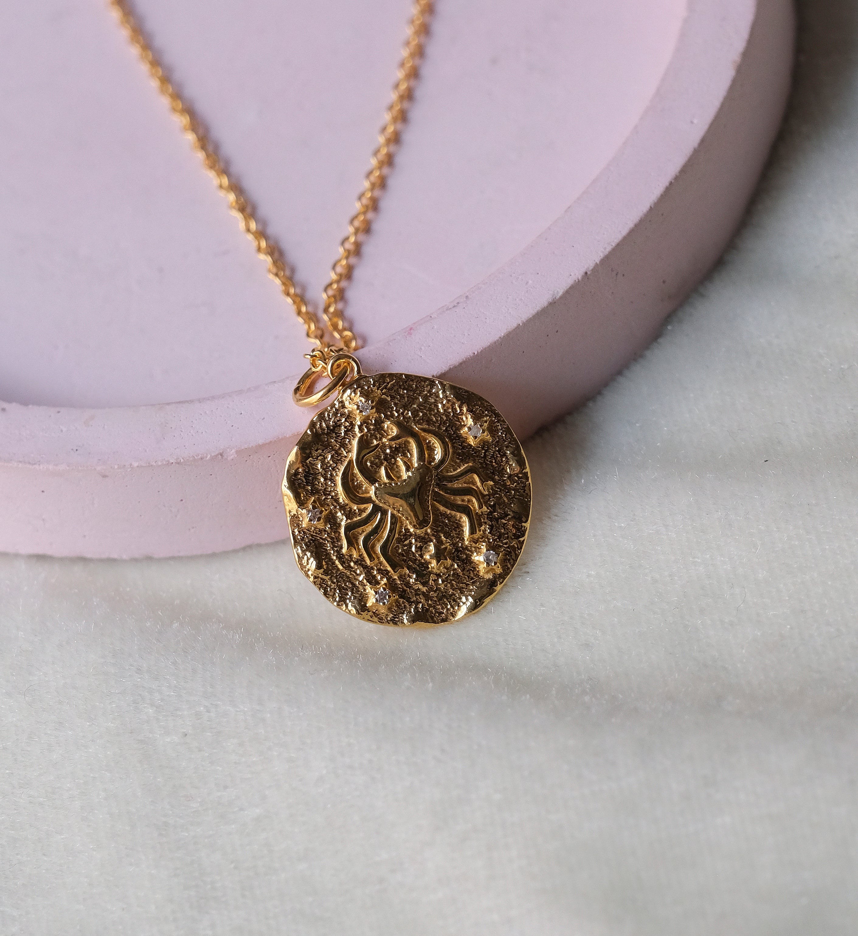 Cancer Zodiac Necklace-Necklaces-Anushka Jain Jewellery